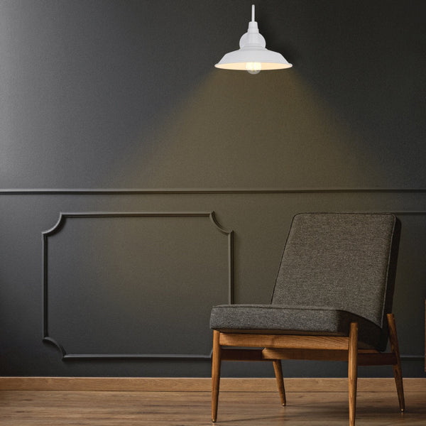 Swan Step Metal Industrial Retro Wall Light E27 Fitting