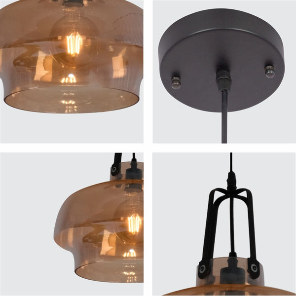 Vintage Industrial Japanese Gaslight Minimalist Glass Pendant Light