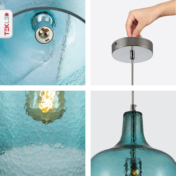 Vase Silhouette Textured Schoolhouse Pendant Ceiling Light