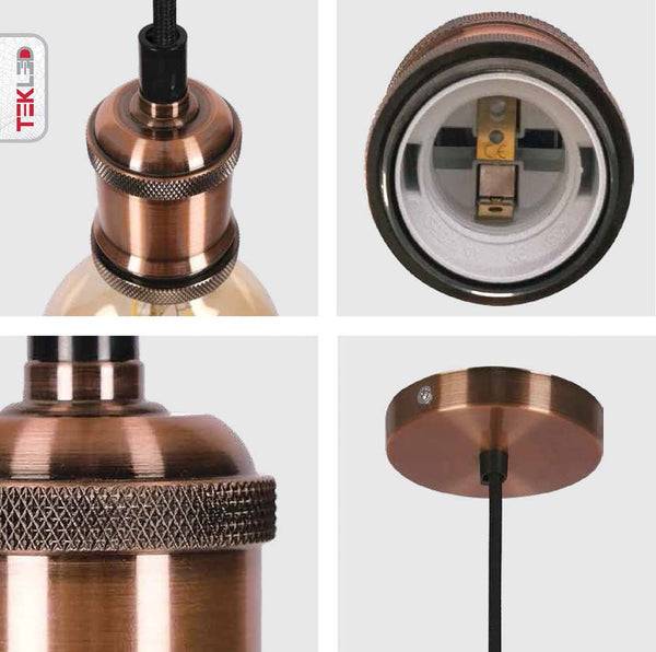 Vintage Industrial Retro Basic Pendant Ceiling Light E27