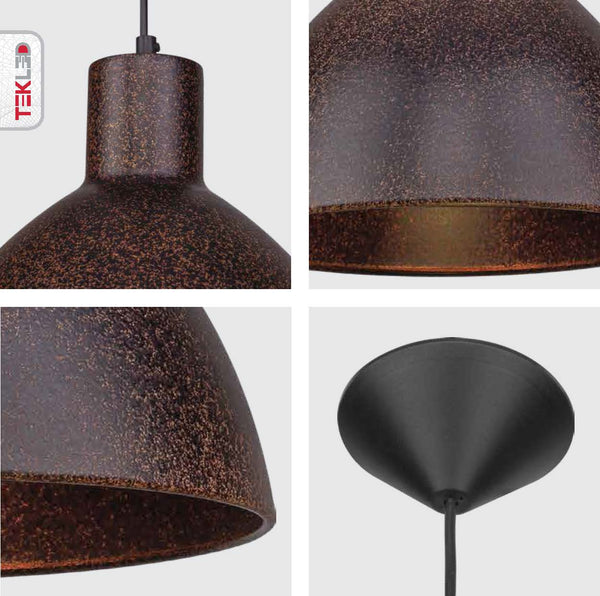 Industrial Dome Metal Pendant Ceiling Light E27 Fitting