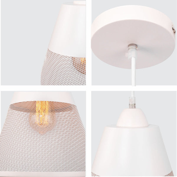 Shuttlecock Mesh Basket Metal Funnel Pendant Ceiling Light