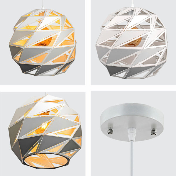 Malunga Metal Laser Cut Globe Pendant Ceiling Light E27
