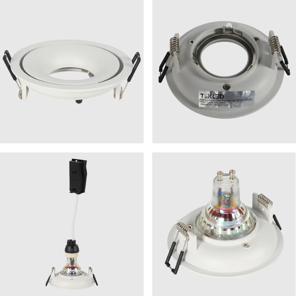 Large Bezel GU10 Fixed Downlight - Cove Lighting Effect with Dual-Bezel Design