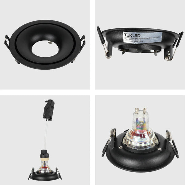 Large Bezel GU10 Fixed Downlight - Cove Lighting Effect with Dual-Bezel Design