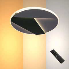 Layered LED Ceiling Light with Hidden Lighting, Flush Mount