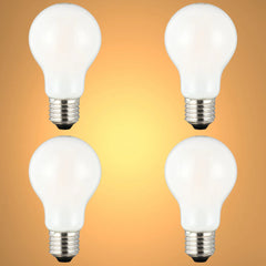 LED Bulb A60 GLS E27 6.5W Milky Glass Pack of 4