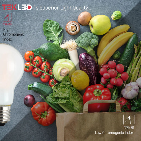 LED Bulb Dimmable A60 GLS E27 6.5W Frosted Glass Pack of 2