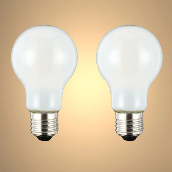 LED Bulb Dimmable A60 GLS E27 6.5W Frosted Glass Pack of 2