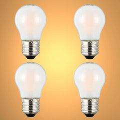 LED Bulb Dimmable Golf Ball E27 4W 2700K Frosted Glass Pack of 4