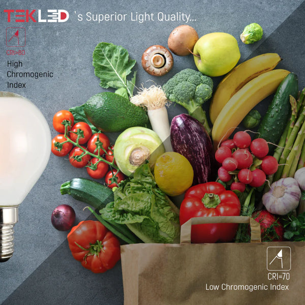 LED Bulb Dimmable P45 E14 4W 2700K Frosted Glass Pack of 4