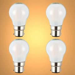 LED Bulb Golf Ball B22 2W 2700K Frosted Glass Pack of 4
