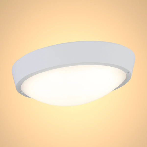 LED Bulkhead Light IP65 Ceiling Wall Interior Exterior 4000K White