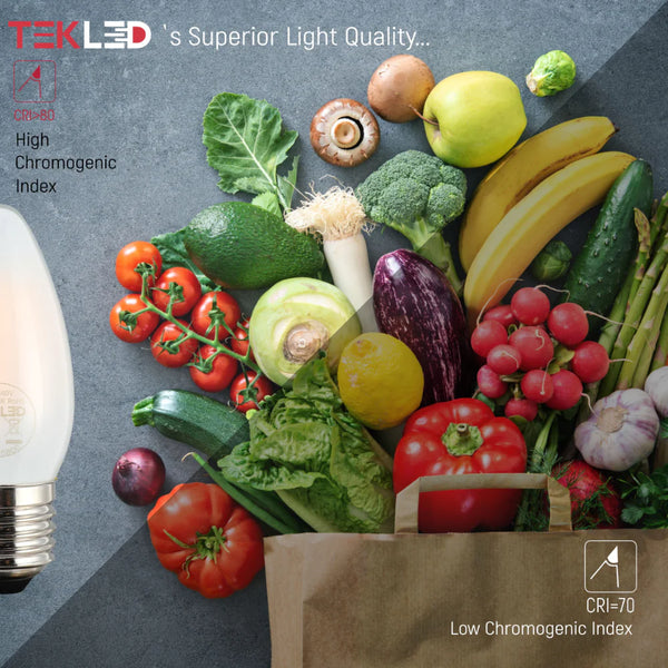 LED Candle Bulb E27 4W 2700K Frosted Glass Pack of 6