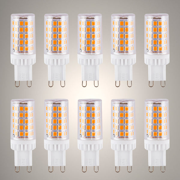 TEKLED
LED Capsule Bulb G9 Snap Fix 4.8W 500lm Pack of 10 - 3000K Warm White.