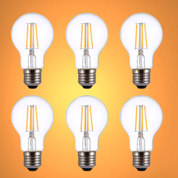 LED Filament A60 GLS Bulb E27 Edison Screw