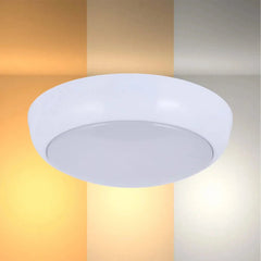 LED Paladin Bulkhead 14-16-20 W 3CCT IP54 with White Rim
