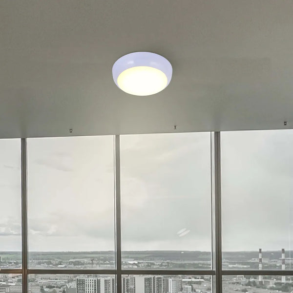LED Paladin Bulkhead 14-16-20 W 3CCT IP54 with White Rim