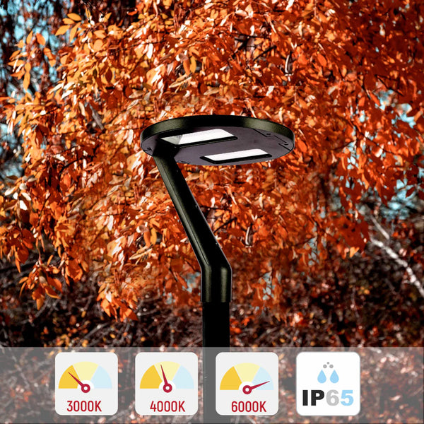LED Pathway Garden Lamp Post Top Light 60W 3CCT
