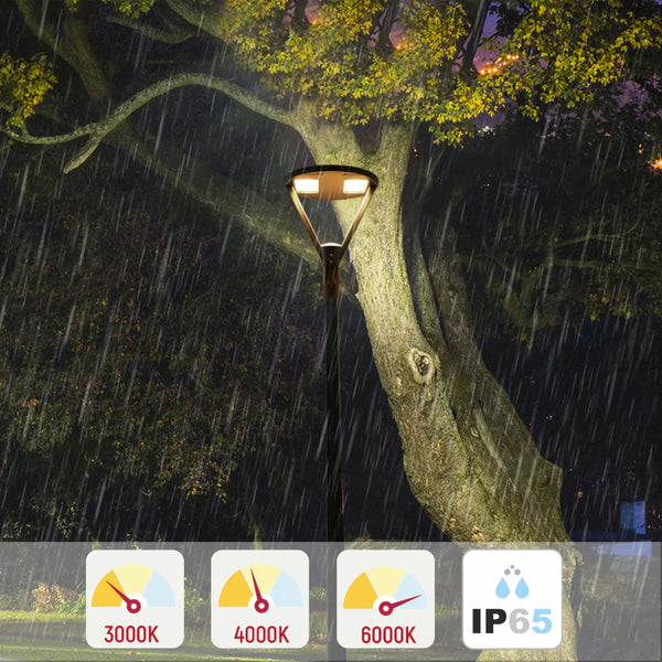 LED Pathway Garden Lamp Post Top Light 60W 3CCT