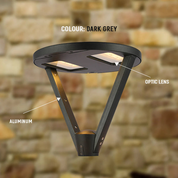 LED Pathway Garden Lamp Post Top Light 60W 3CCT