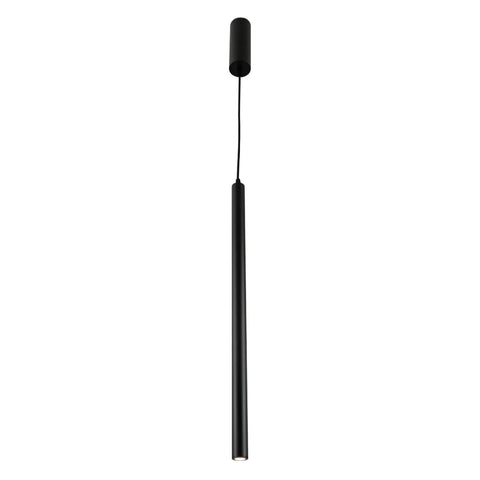 Integrated LED Modern Cylinder Pendant Ceiling Light Suspended Downlight Black