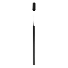 Integrated LED Modern Cylinder Pendant Ceiling Light Suspended Downlight Black