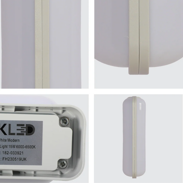 LED Plastic Modern Outdoor Wall Light 15W