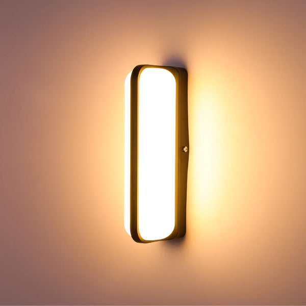 LED Plastic Modern Outdoor Wall Light 15W