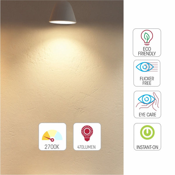 LED Dimmable Filament G45 Golf Ball Bulb B22 Bayonet Cap 4W Pack of 4 Warm White