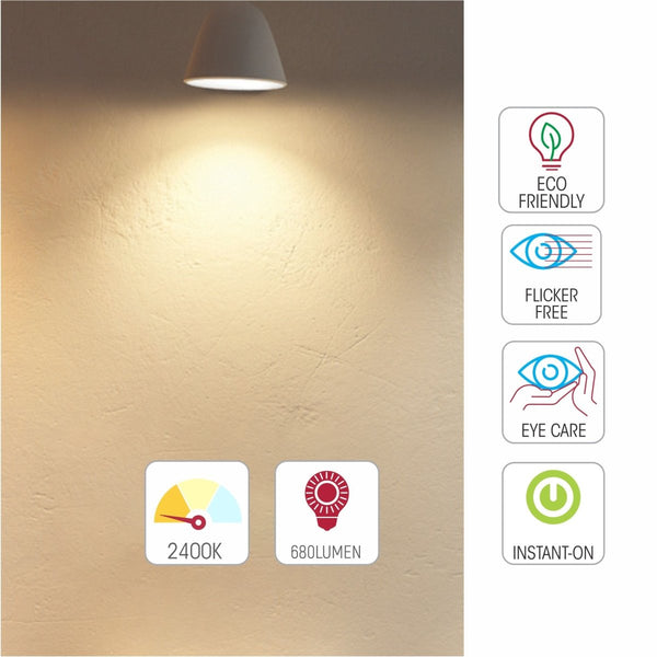 LED Filament Globe Bulb E27 Edison Screw Warm White 2400K