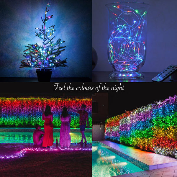 Aries RGB Micro-LED String Fairy Light with Power Adaptor & Remote Control