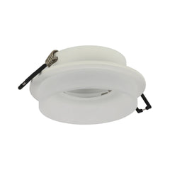 Low-Glare GU10 Fixed Downlight - Opal Acrylic & Die-Cast Aluminium