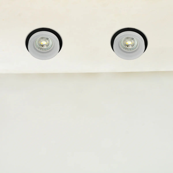 Low-Glare GU10 Fixed Downlight - Opal Acrylic & Die-Cast Aluminium