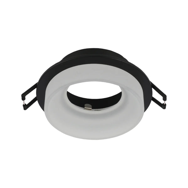 Low-Glare GU10 Fixed Downlight - Opal Acrylic & Die-Cast Aluminium
