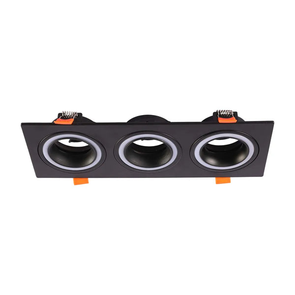 Low UGR Fixed Recessed GU10 Downlighter Square