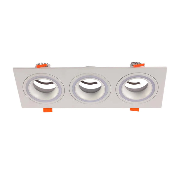 Low UGR Fixed Recessed GU10 Downlighter Square