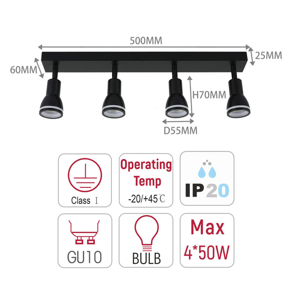 Luma Cylindro GU10 Spotlight Fixture