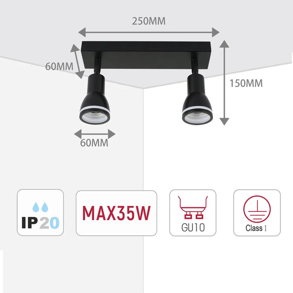 Luma Cylindro GU10 Spotlight Fixture
