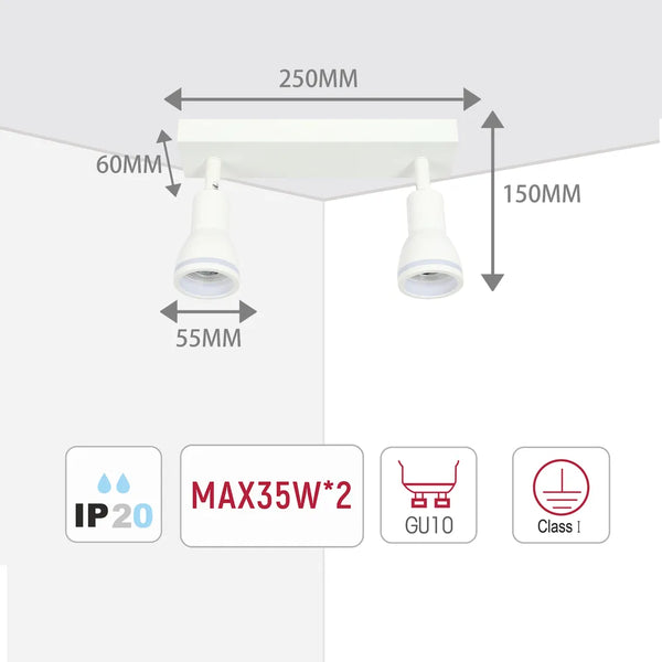 Luma Cylindro GU10 Spotlight Fixture