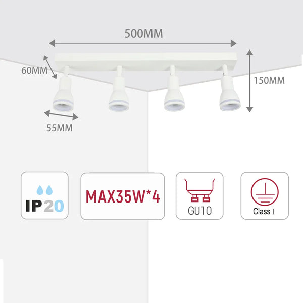 Luma Cylindro GU10 Spotlight Fixture