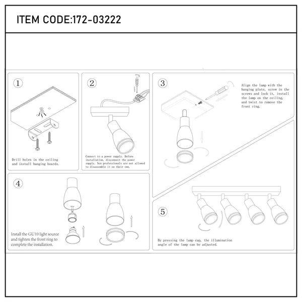 Luma Cylindro GU10 Spotlight Fixture