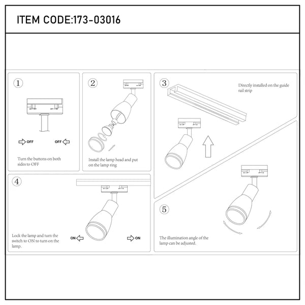 Luma Cylindro GU10 Track Light