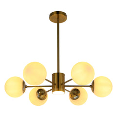 Luminary Opal Globe Chandelier | LED Illumination | Single or Dual Tier