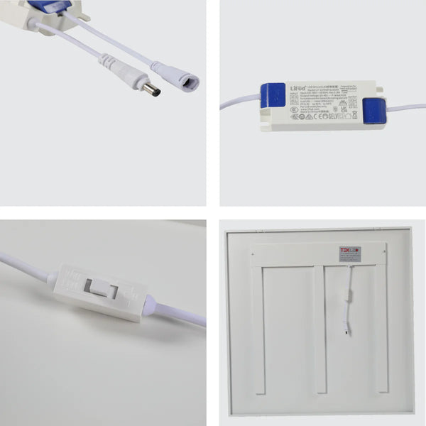 40W Lumin Essence OfficePro AntiGlare Laser and Opal LED Panel Light 40W 4000lm Low UGR 2x2ft 3CCT
