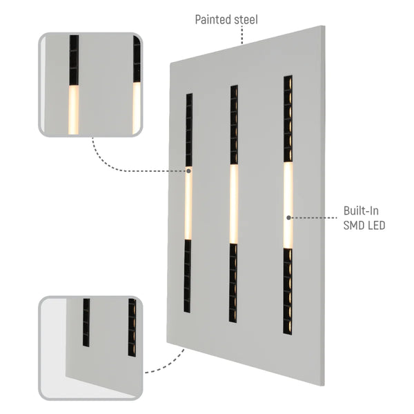 40W Lumin Essence OfficePro AntiGlare Laser and Opal LED Panel Light 40W 4000lm Low UGR 2x2ft 3CCT