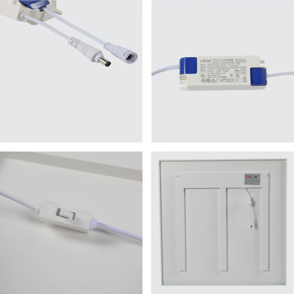 40W Lumin Essence OfficePro AntiGlare Laser LED Panel Light 40W 4000lm Low UGR 2x2ft 3CCT