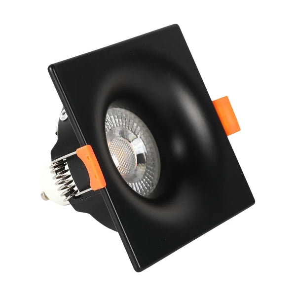 Lunar Low-Glare Square Fixed Recessed GU10 Downlight