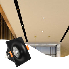 Lunar Low-Glare Square Fixed Recessed GU10 Downlight