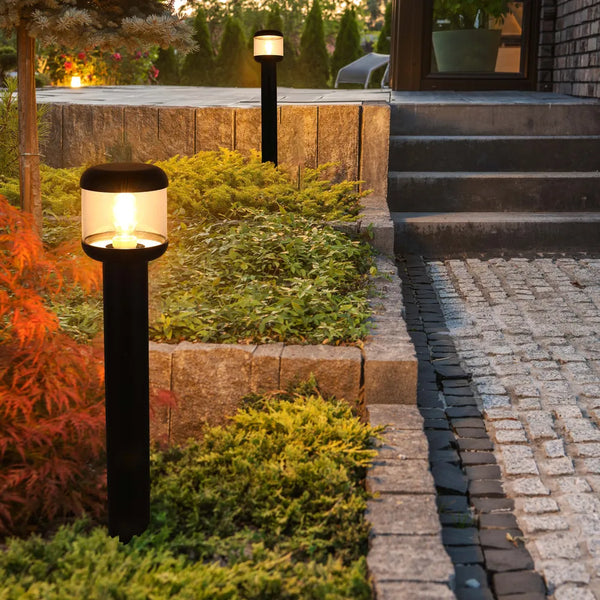 LunaVista Outdoor Bollard Light Black E27